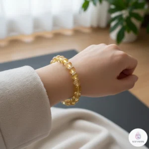 Citrine Healing Crystal Bracelet 8mm - Certified Pre-Activated Success Stone for Wealth & Joy Manifestation