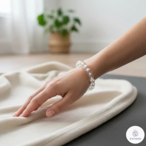 Clear Quartz Master Healer Bracelet 8mm - Certified Pre-Activated Crystal for Energy Amplification & Clarity