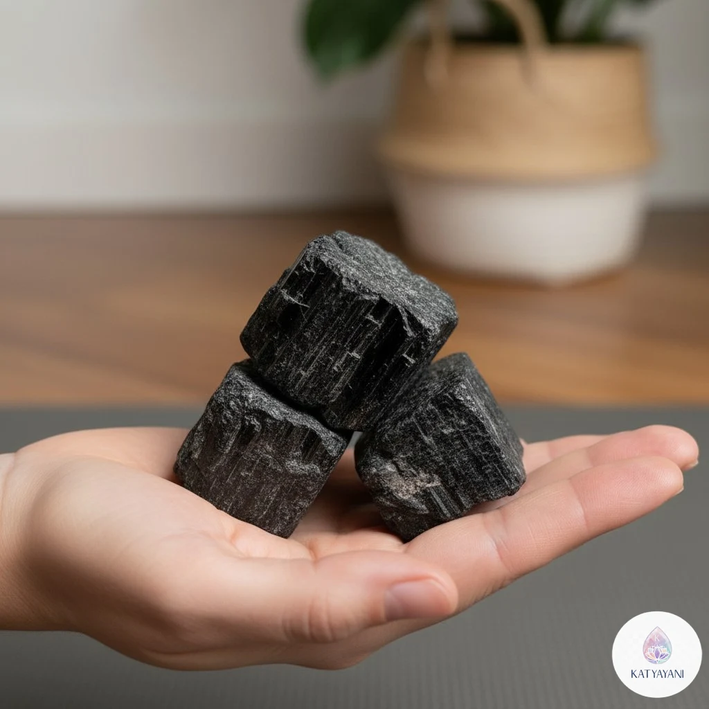 Raw Black Tourmaline Crystal - Certified Pre-Activated Natural Protection Stone for EMF & Negative Energy.Buy online in the USA. Buy online in the USA. - Image 3